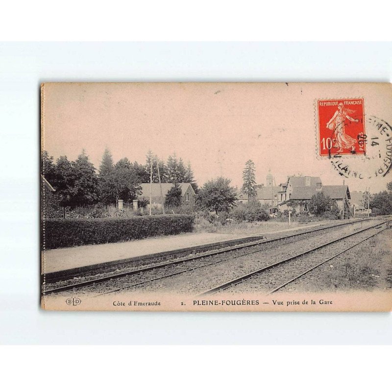 PLEINE FOUGERES : Vue prise de la Gare - état