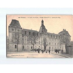 RENNES : Le Lycée, vue de Face, Hôpital Militaire N°1 - état