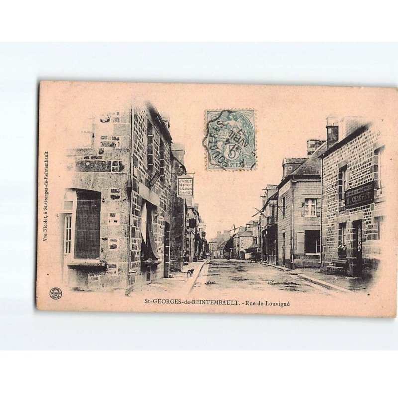 SAINT GEORGES DE REINTEMBAULT : Rue de Louvigné - état