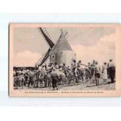 FONTVIEILLE EN PROVENCE : Gardians et Provençales au moulin de Daudet - état