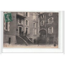 LARGENTIERE - L'Hôtel des Postes, inauguré le 27 Août 1905 par M. Clémentel, Ministre - très bon état