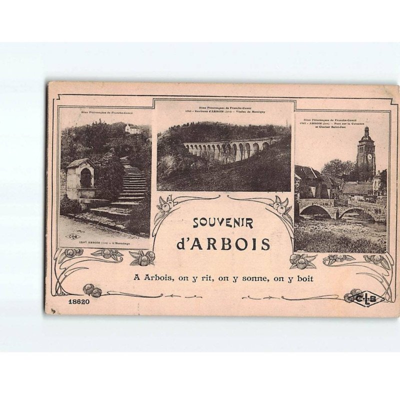 ARBOIS : Carte Souvenir - très bon état