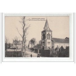 ANZIN-SAINT-AUBIN - l'eglise et la route de mont-saint-eloy - tres bon etat