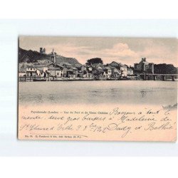 PEYREHORADE : Vue du Port et du Vieux Château - état (Partiellement Décollée )