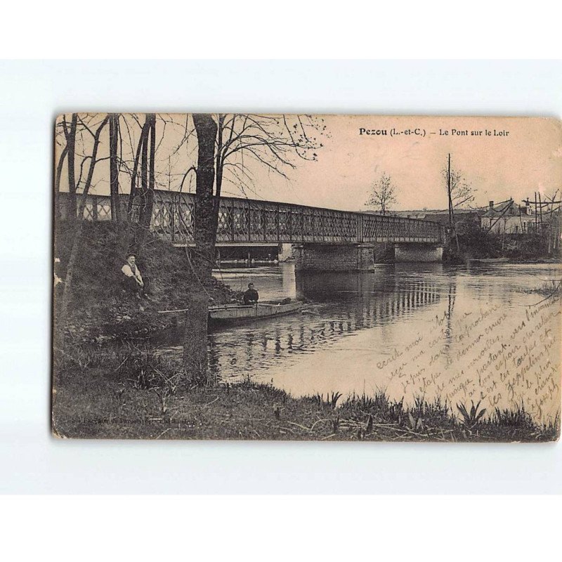 PEZOU : Le Pont sur le Loir - état PEZOU : Le Pont sur le Loir - état