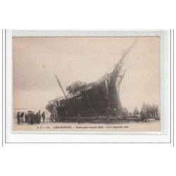 AMBLETEUSE : triste épave d'un jolie brick - très bon état