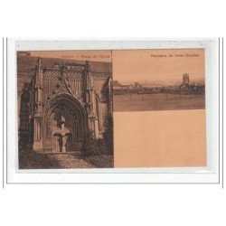 ABLAIN : portal de l'eglise et panorama de ablain-souchez - tres bon état