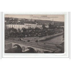 AURiLLAC : le pont bourbon, promenade du gravier jour de la foire aux mulets - tres bon état