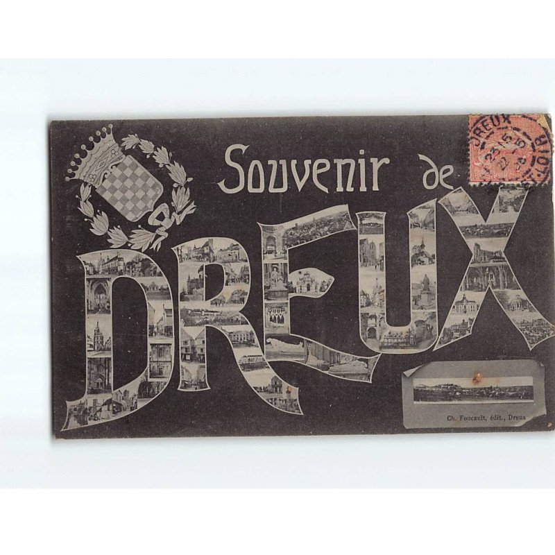 DREUX : Carte Souvenir - état