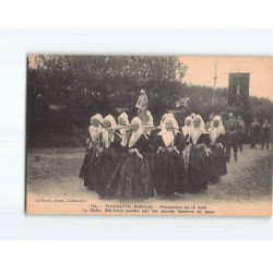 PLOUGASTEL DAOULAS : Procession du 15 Août, la Statue Sainte-Anne portée par les jeunes femmes - très bon état