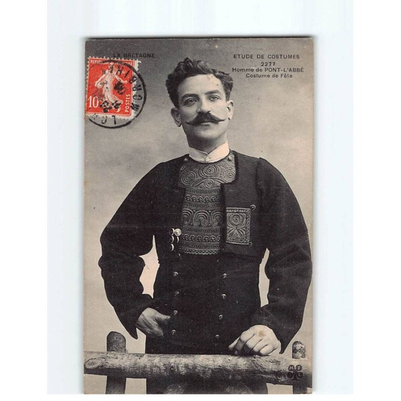 Homme de PONT L'ABBE : Costume de fête - très bon état