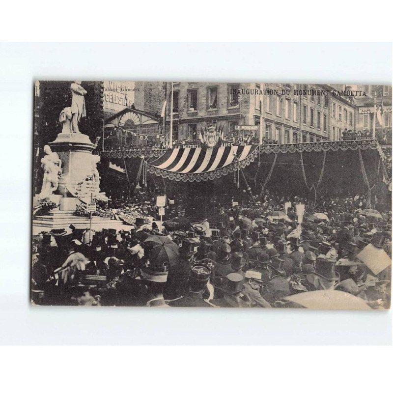 BORDEAUX : Inauguration du monument Gambetta, La foule - état