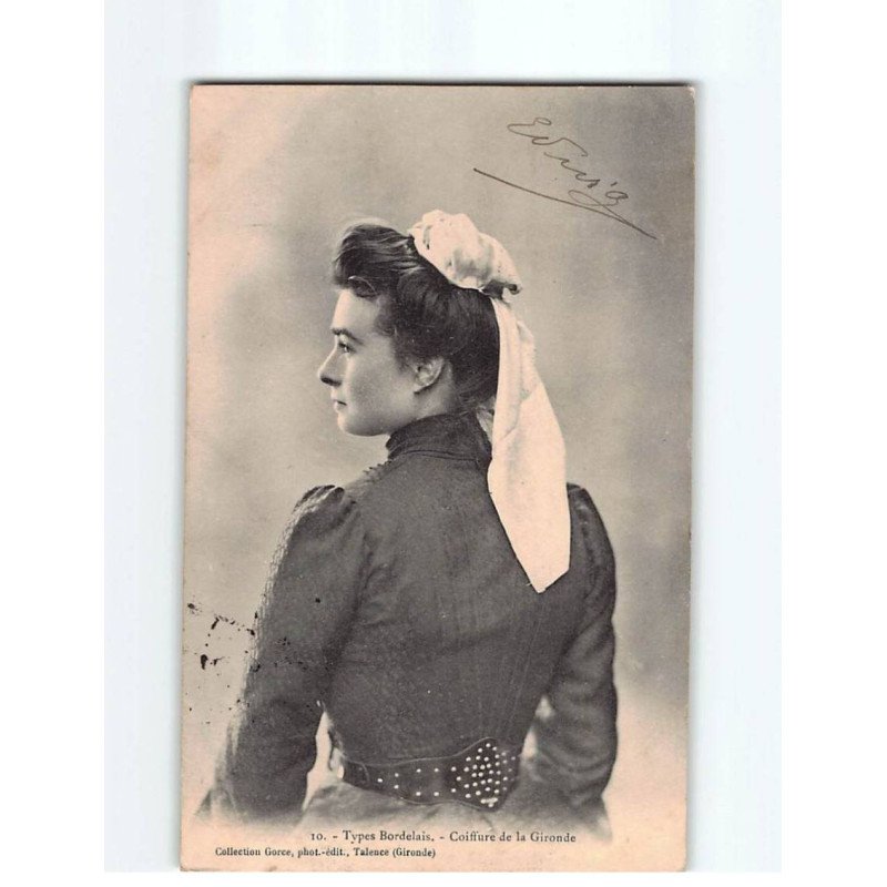 Types bordelais, Coiffure de la Gironde - état ( Partiellement Décollée )