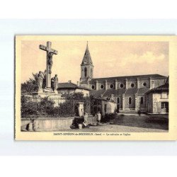 SAINT SIMEON DE BRESSIEUX : Le Calvaire et l'Eglise - très bon état