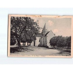 VILLEFRANCHE SUR CHER : La place, l'Eglise - état
