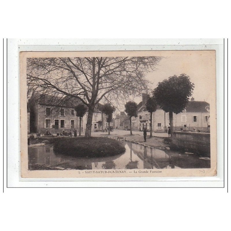 ISAINTE-SATUR-FONTENAY : la grande fontaine - état