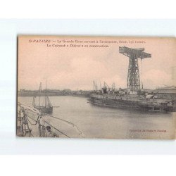 SAINT NAZAIRE : La Grande Grue, servant à l'armement, le Cuirassé "Diderot" en construction - très bon état