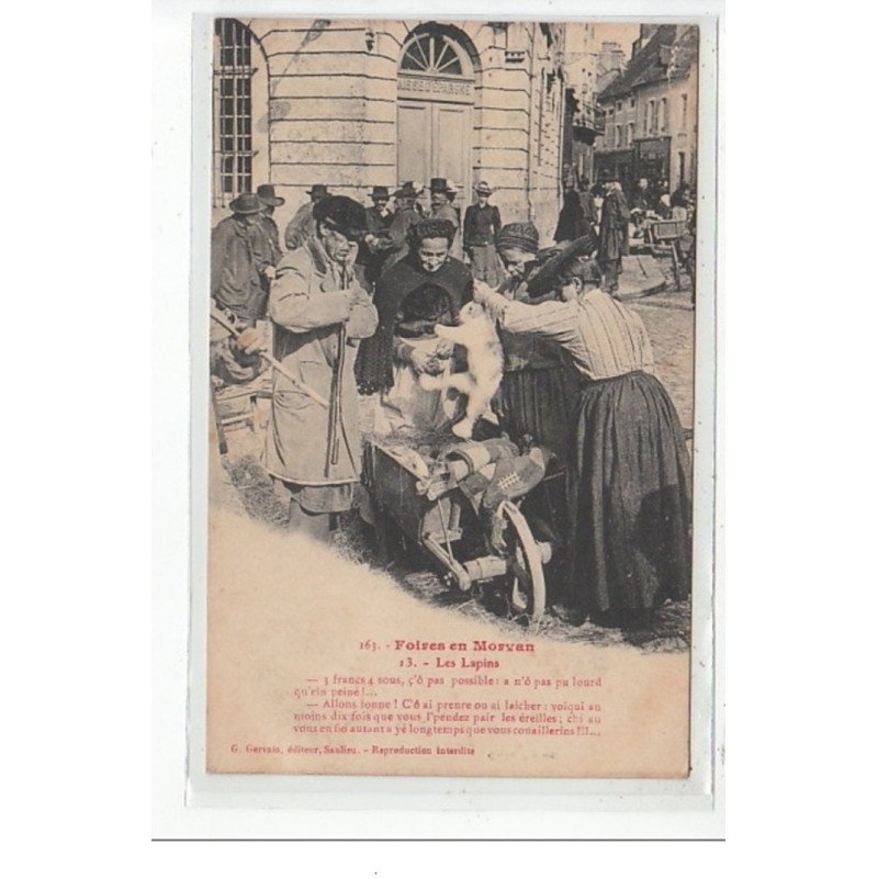 FOIRE EN MORVAN - """"Les Lapins"""" - très bon état