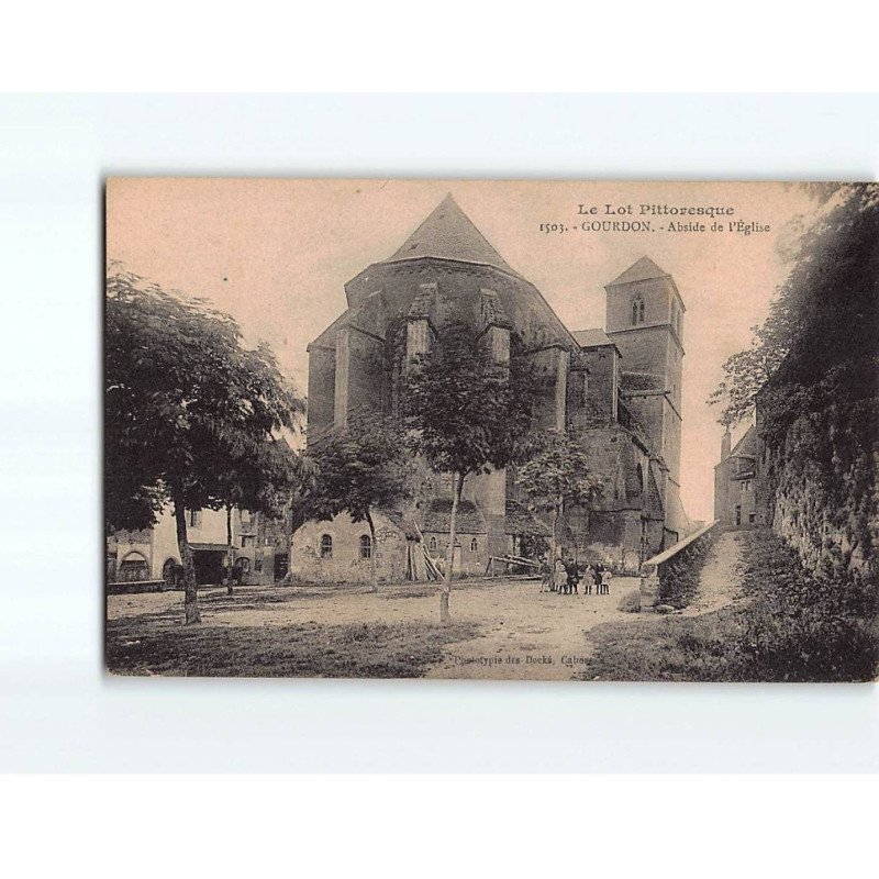 GOURDON : Abside de l'Eglise - très bon état