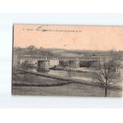 SEGRE : Vue de l'Oudon et du pont du chemin de fer - très bon état