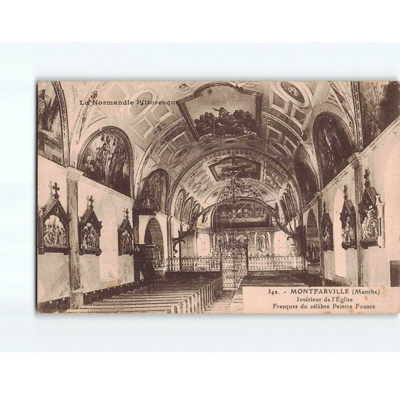 MONTFARVILLE : Intérieur de l'Eglise - très bon état