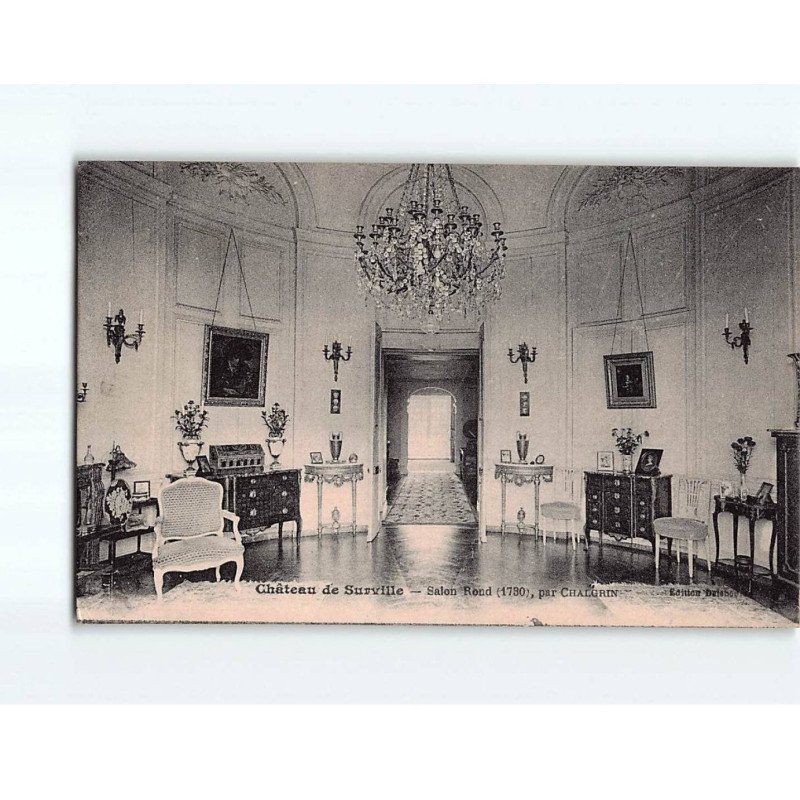 SURVILLE : Le Château, Salon Rond - état