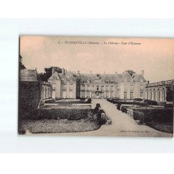 FLAMANVILLE : Le Château, cour d'Honneur - état