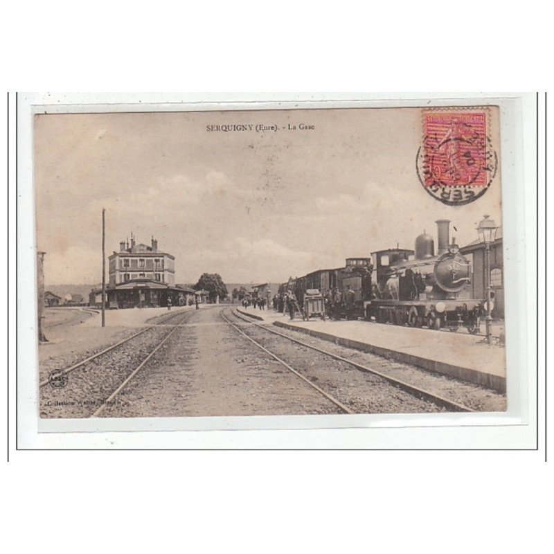SERQUIGNY : la gare - tres bon etat