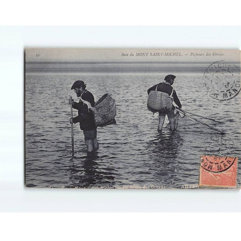 Baie du MONT SAINT MICHEL : Pêcheurs des Grèves - état