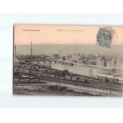 EPERNAY : La Marne et le Pont - état