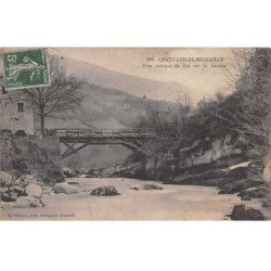CHATILLON DE MICHAILLE - Pont rustique de Coz sur la Semine - état