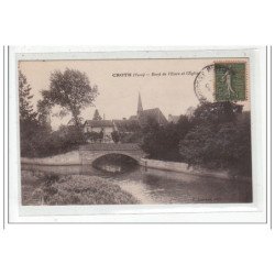 CROTH : bord de l'eure et l'eglise - tres bon etat