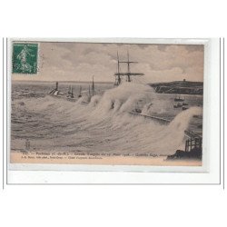 PORTRIEUX - Grande Tempête du 27 Mars 1906 - Goëlette Saga couverte - très bon état