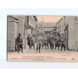 AY : Révolution en Champagne, Avril 1911, La maison Rondeau, gardée militairement - très bon état