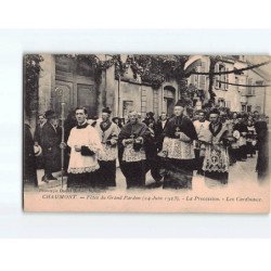 CHAUMONT : Fêtes du Grand Pardon, Juin 1923, la procession, les Cardinaux - très bon état