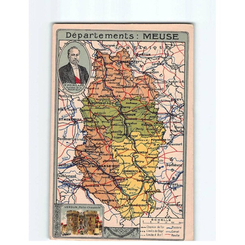 Carte de la Meuse - état