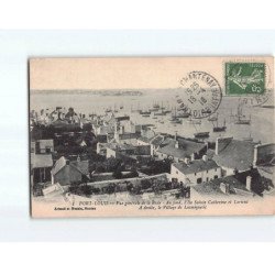 PORT LOUIS : Vue générale de la Rade, au fond, l'Ile Sainte Catherine et Lorient, à droite, Locmiqueliç - très bon état