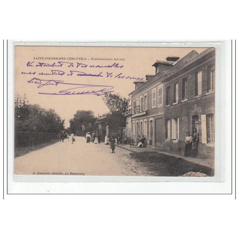SAINT PIERRE DES CERCUEILS - Etablissement Auvray - très bon état