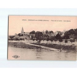 POUILLY SUR LOIRE : Vue de la Loire, les quais - très bon état