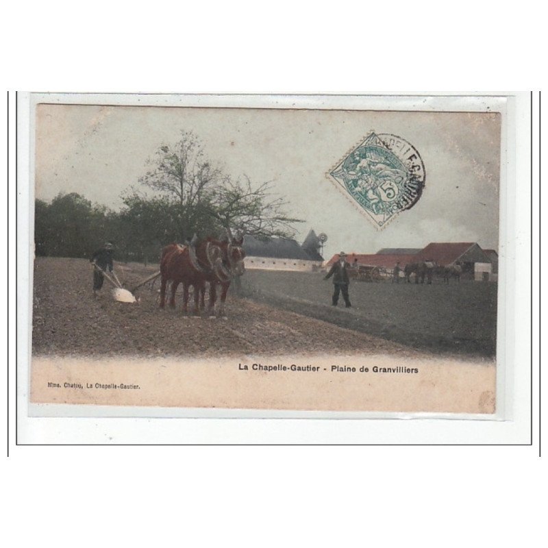 LA CHAPELLE GAUTIER - Plaine de Granvilliers - état (traces)