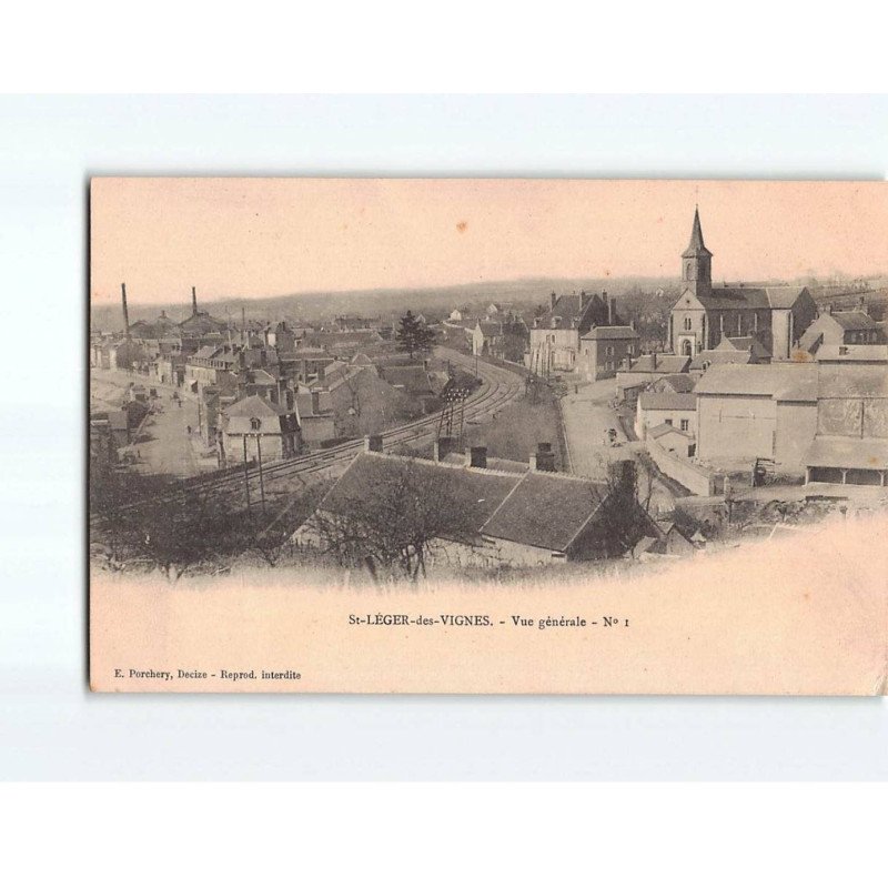 SAINT LEGER DES VIGNES : Vue générale - état