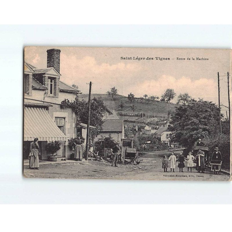 SAINT LEGER DES VIGNES : Route de la Machine - état