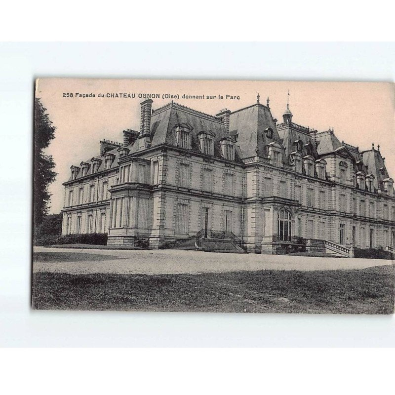 Façade du Château OGNON, donnant sur le Parc - état