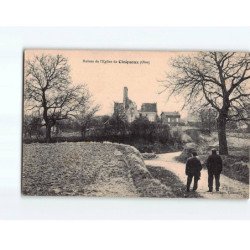 CINQUEUX : Ruines de l'Eglise - très bon état