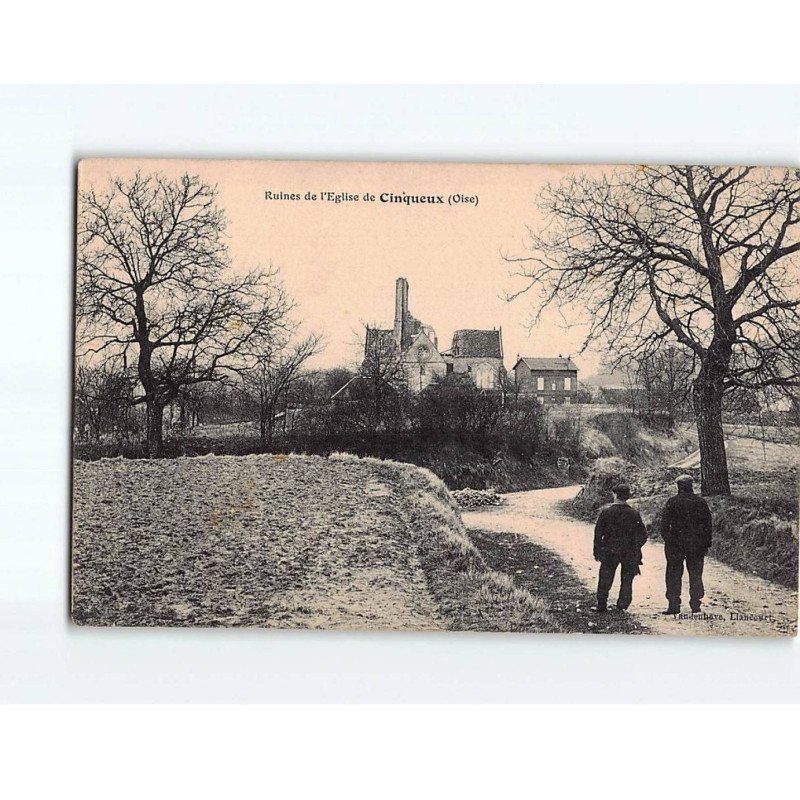 CINQUEUX : Ruines de l'Eglise - très bon état