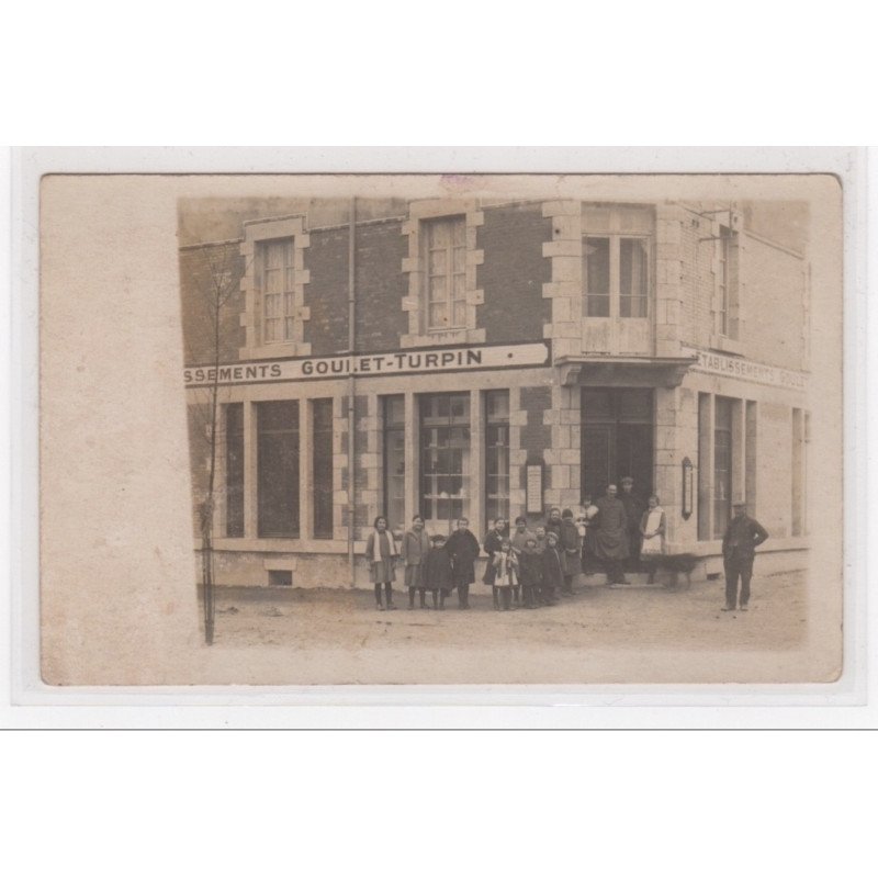 MACHAULT : carte photo des établissements GOULET TURPIN vers 1910 (photo PARENT à Vrigne aux Bois) - tres bon etat