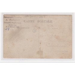 MACHAULT : carte photo des établissements GOULET TURPIN vers 1910 (photo PARENT à Vrigne aux Bois) - tres bon etat