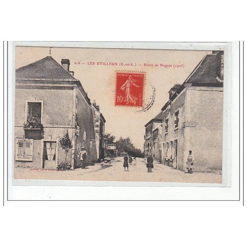 LES ETILLEUX - Route de Nogent (1905) - très bon état