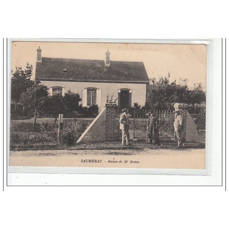 SAUMERAY - Maison de M. Breton - très bon état