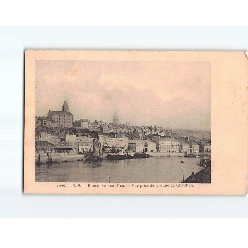 BOULOGNE SUR MER : Vue prise de la dune de Châtillon - état